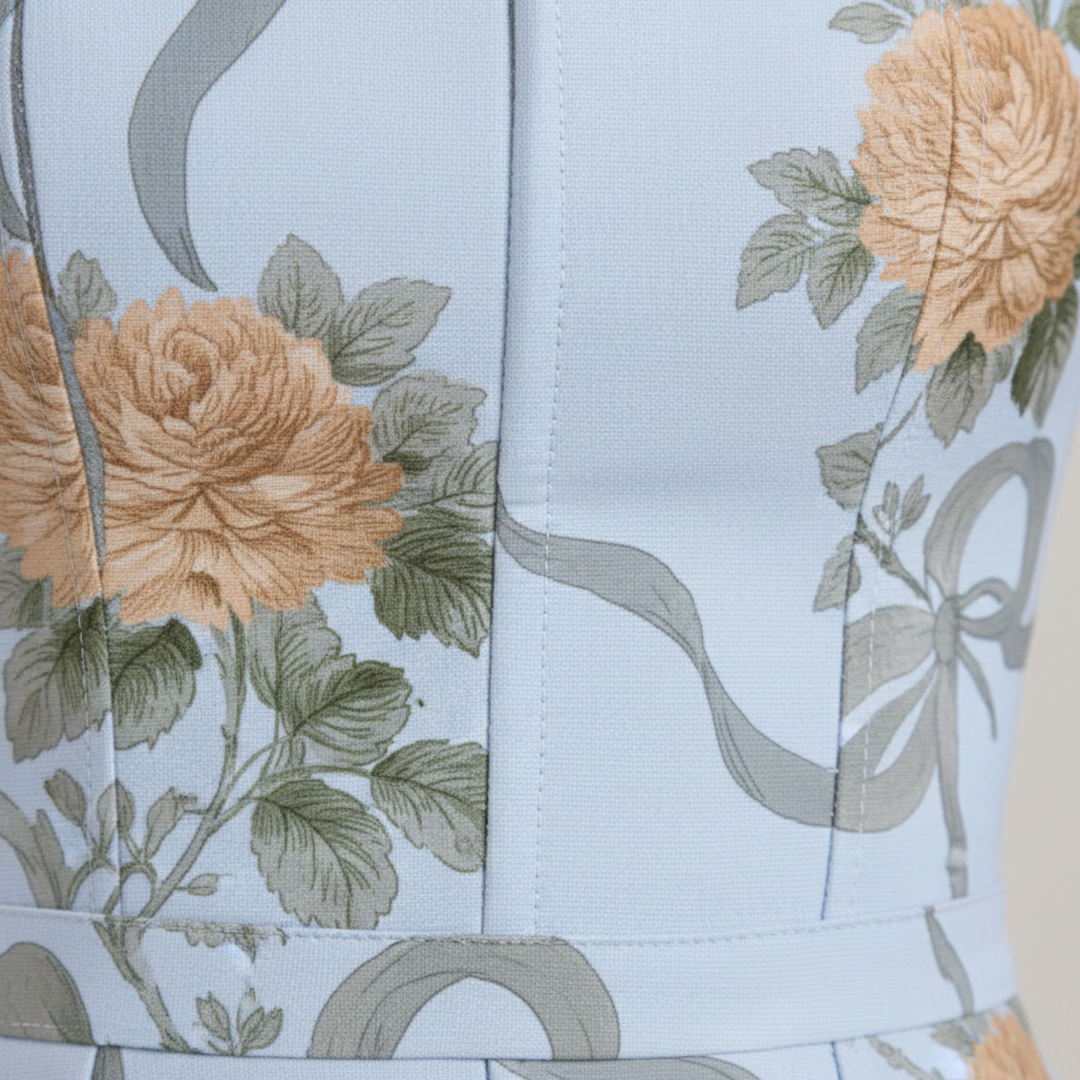 Floral Midi Dress Sleeveless A Line Women