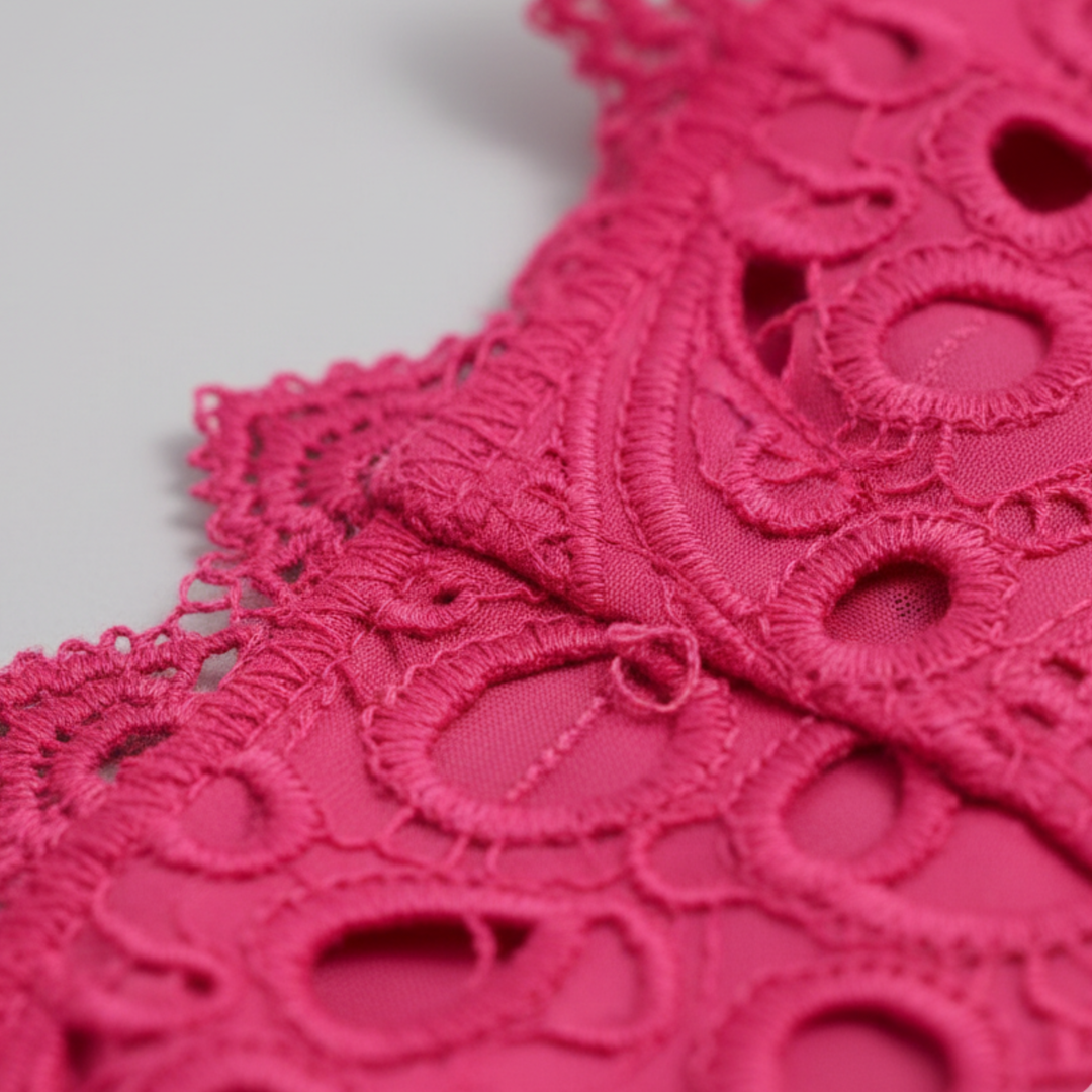 Women’s Lace High Neck Midi Dress