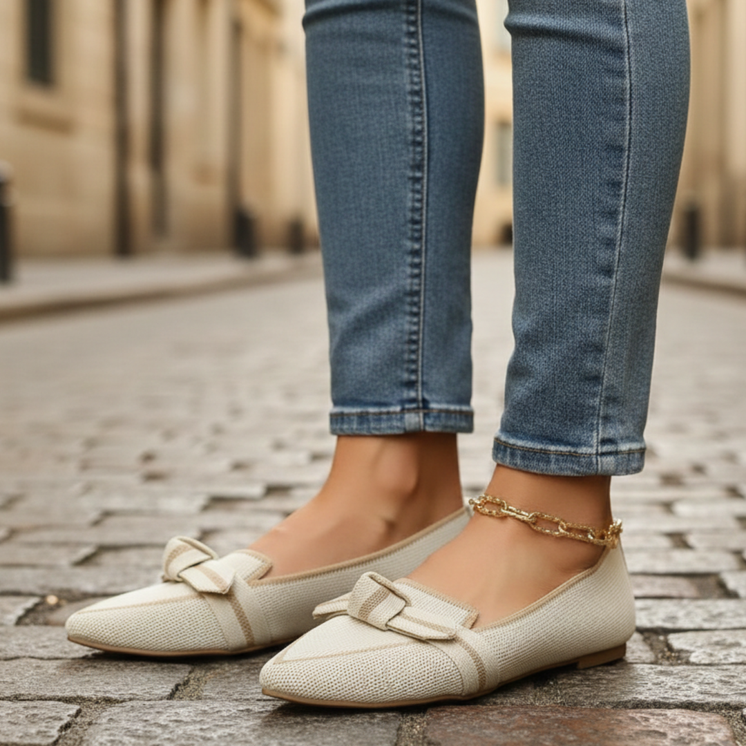 Women’s Orthopedic Pointed-Toe Knit Loafers