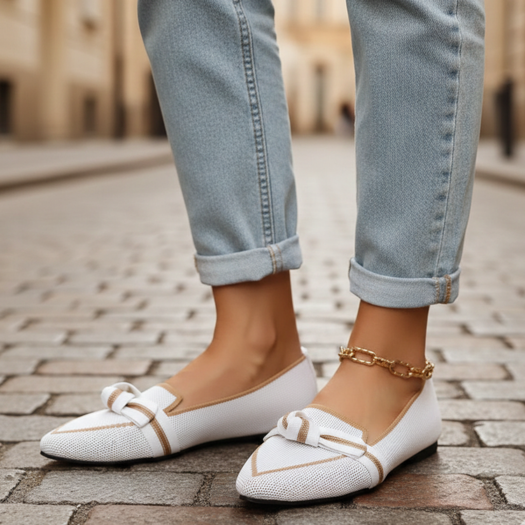 Women’s Orthopedic Pointed-Toe Knit Loafers