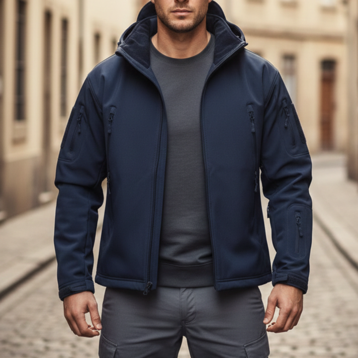 Men’s Tactical Jacket Hooded Zip Up