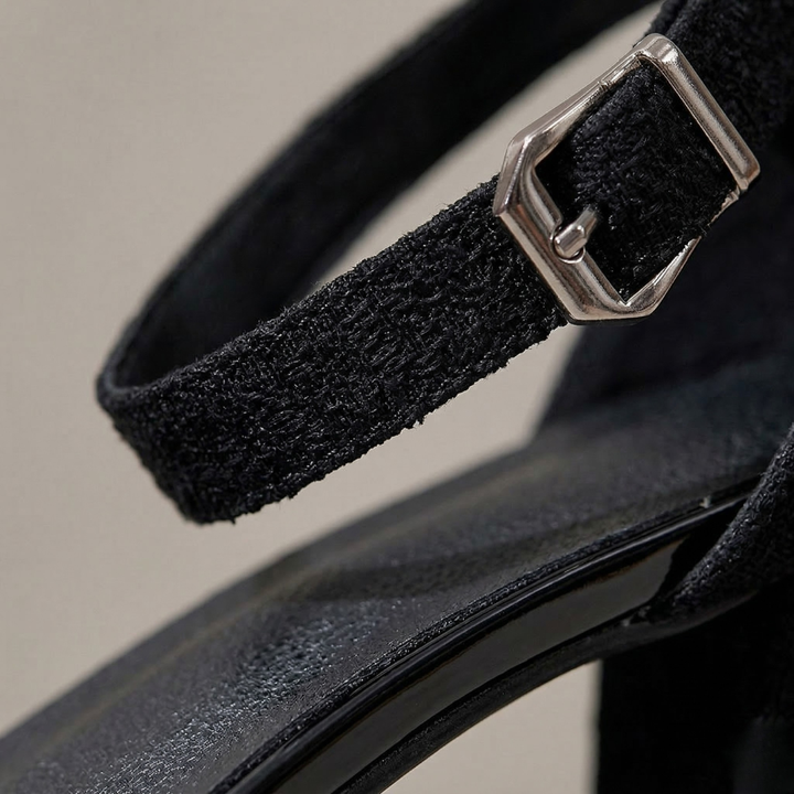 Women’s Block Heel Sandals Ankle Strap Open Toe Heels