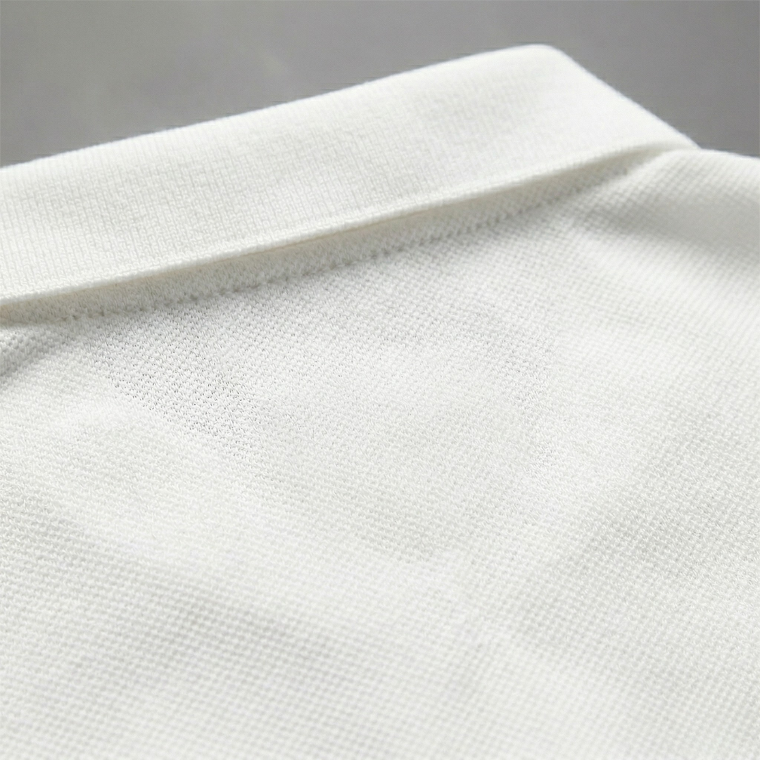 Polo Shirt Short Sleeve Solid Logo Casual Men