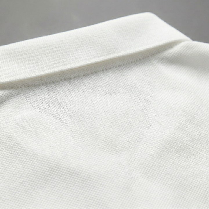 Polo Shirt Short Sleeve Solid Logo Casual Men
