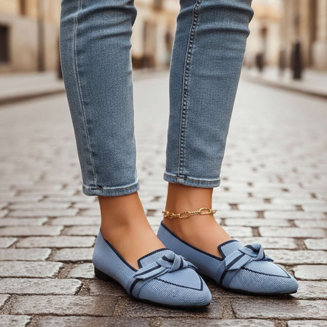 Women’s Orthopedic Pointed-Toe Knit Loafers