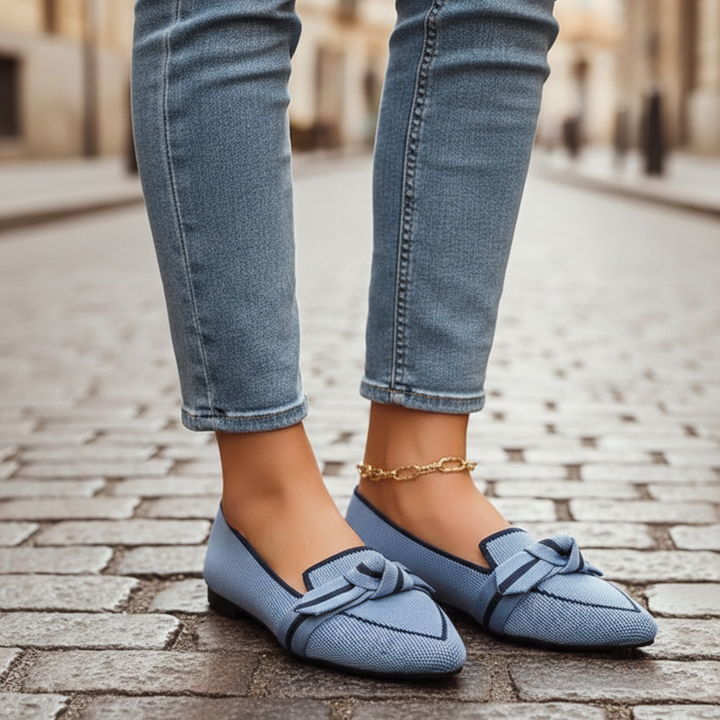 Women’s Orthopedic Pointed-Toe Knit Loafers