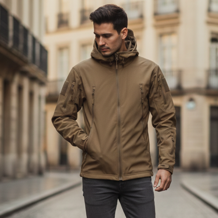 Men’s Tactical Jacket Hooded Zip Up
