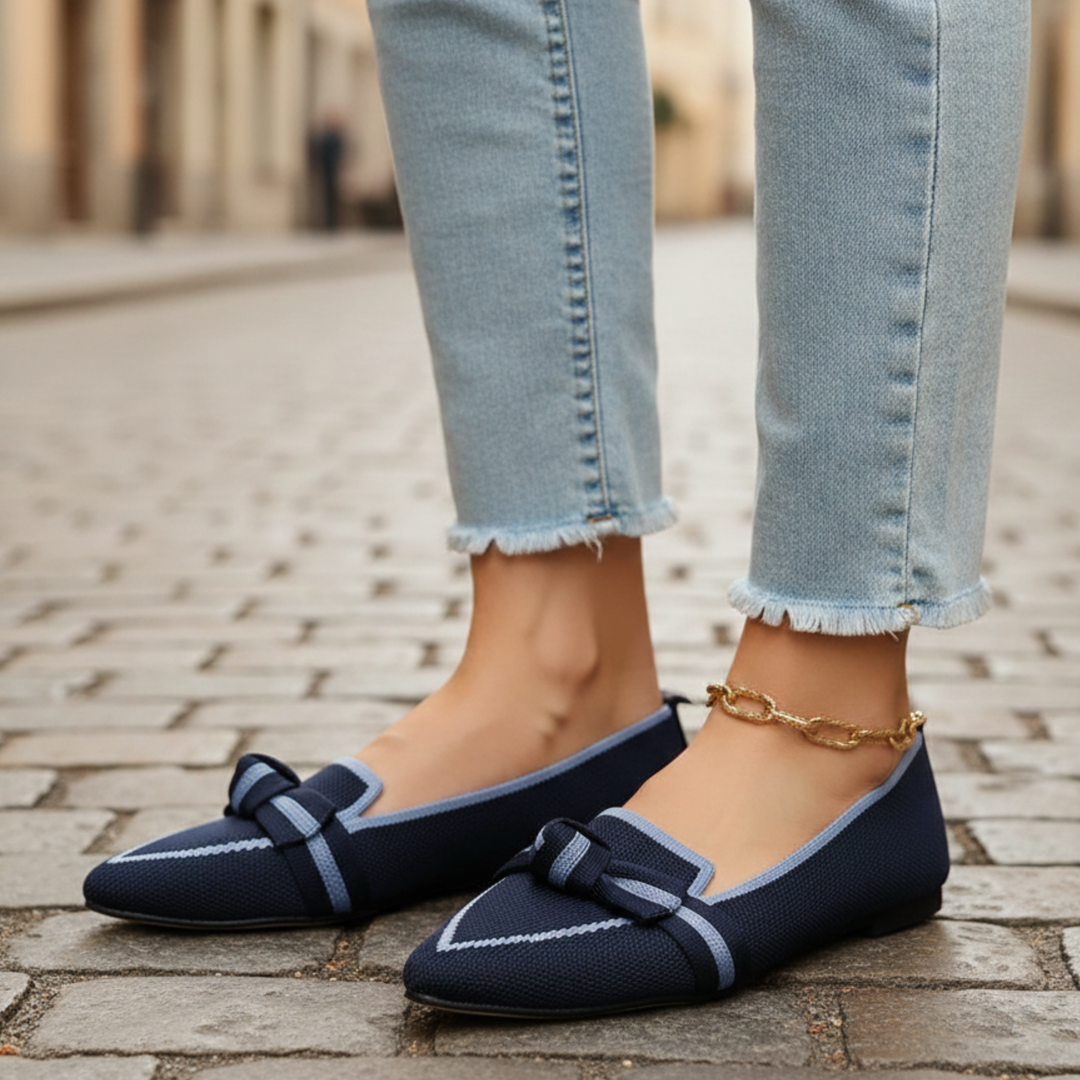 Women’s Orthopedic Pointed-Toe Knit Loafers