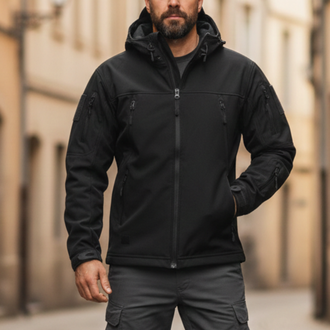 Men’s Tactical Jacket Hooded Zip Up