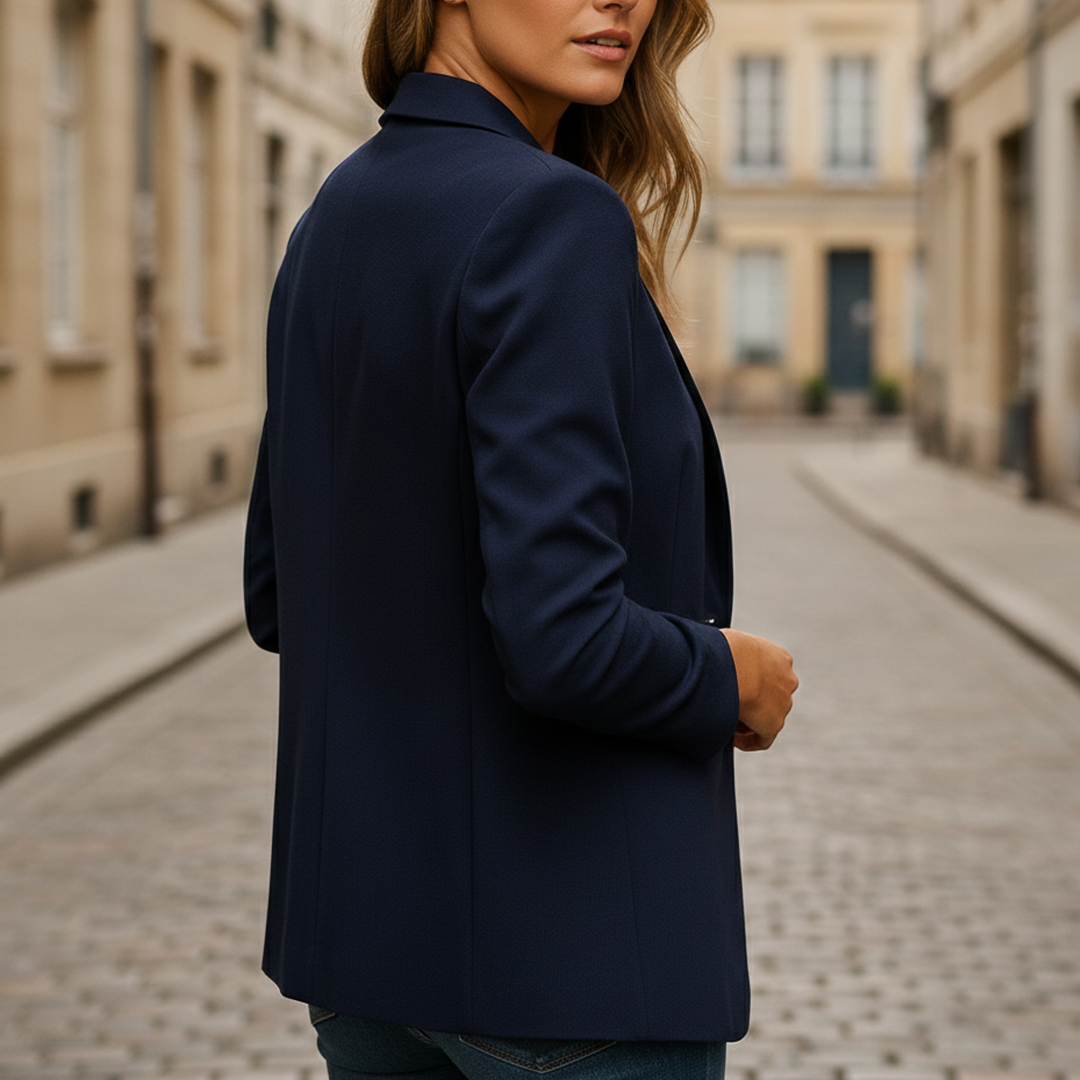 Blazer Women Fitted Single Button Jacket