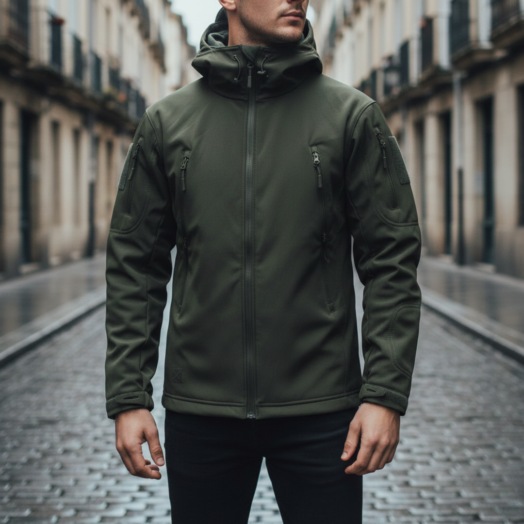 Men’s Tactical Jacket Hooded Zip Up