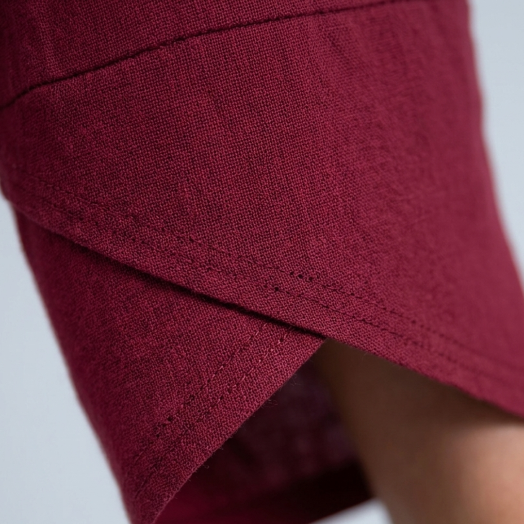 Women Wide Leg Pants Elastic Waist Cropped Casual