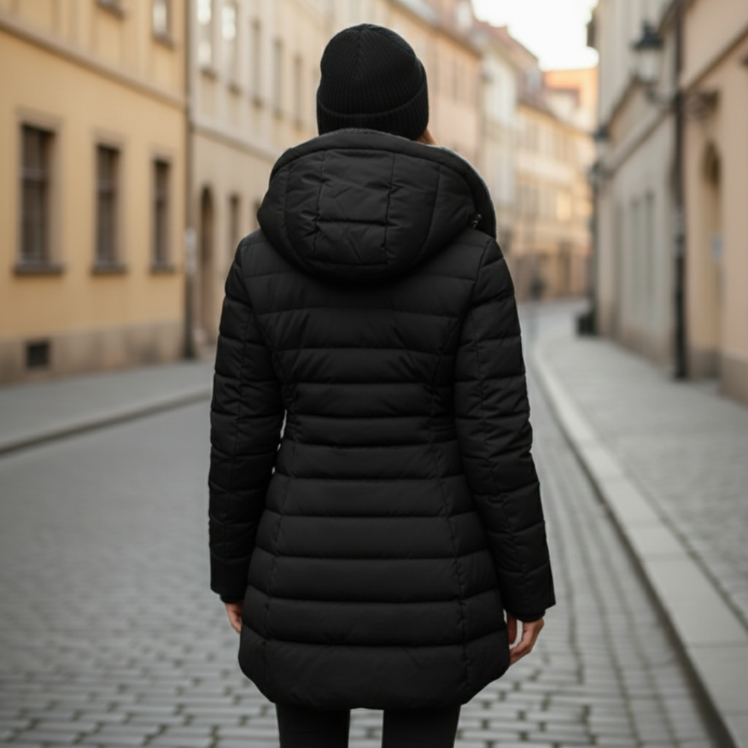 The Aria Quilted Puffer Coat