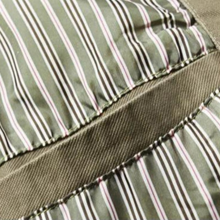 Khaki men's jacket featuring a tailored fit, notched lapels, and long sleeves, ideal for fall and spring wear.