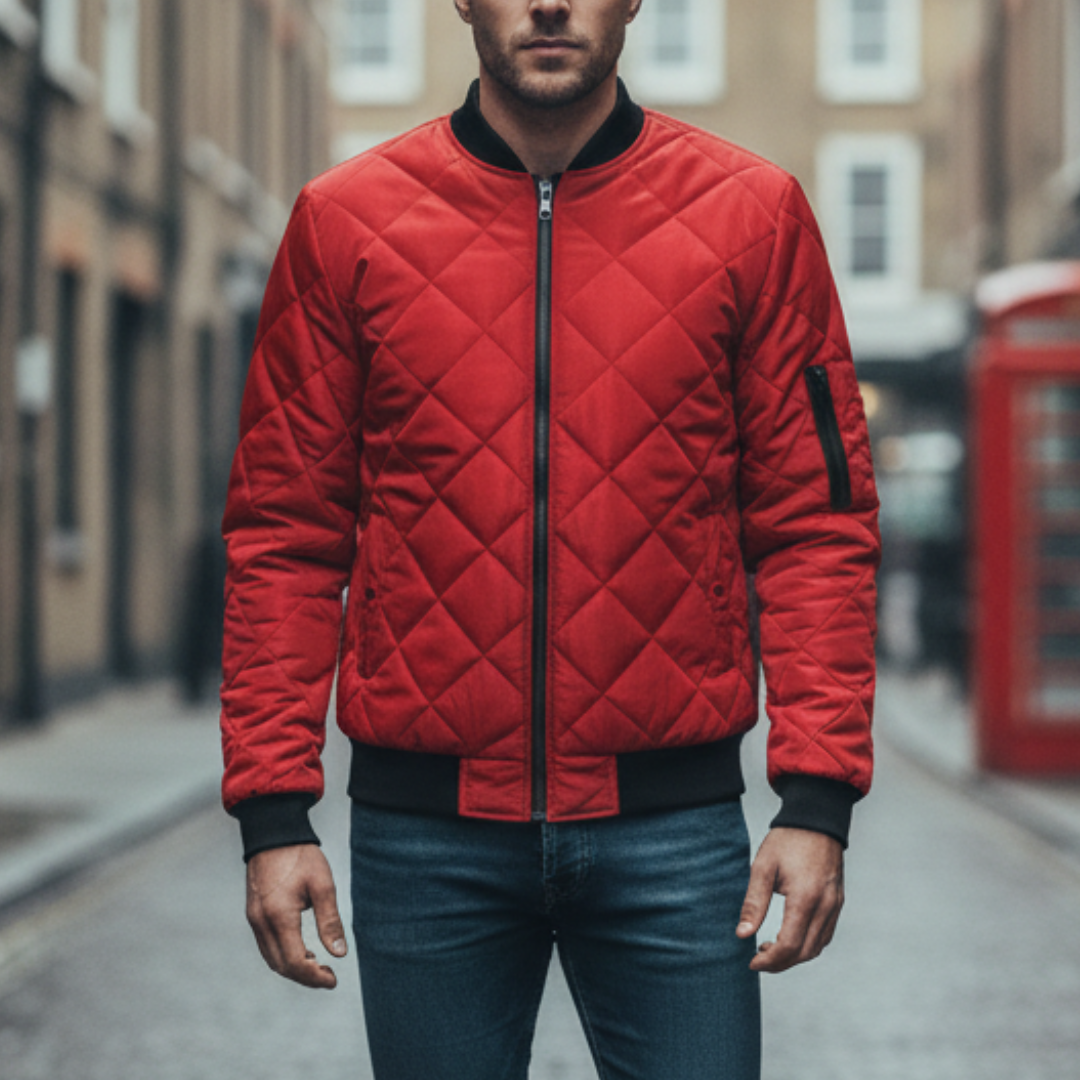 The Hayden Quilted Bomber Jacket