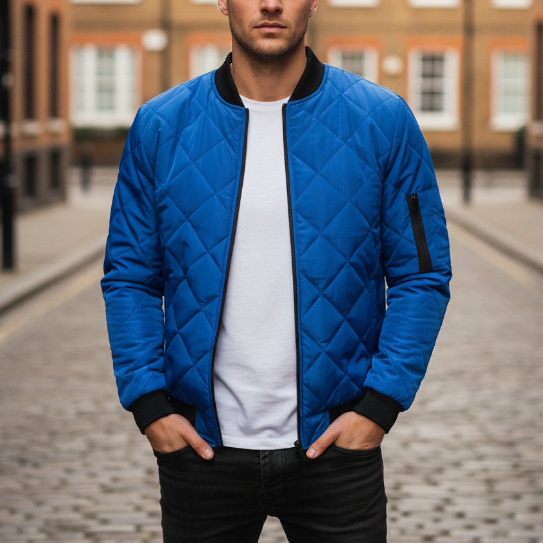 The Hayden Quilted Bomber Jacket