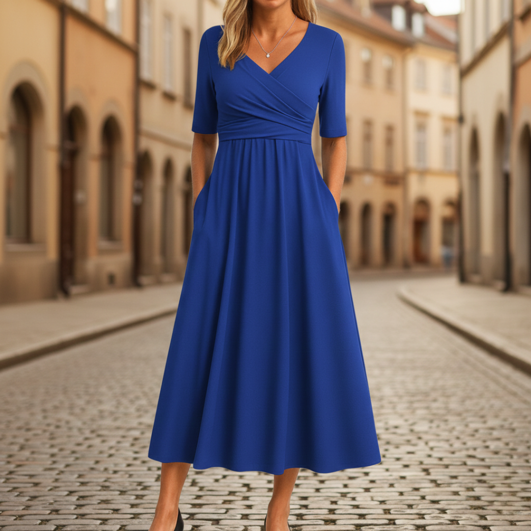 The Juliette Wrap Midi Dress