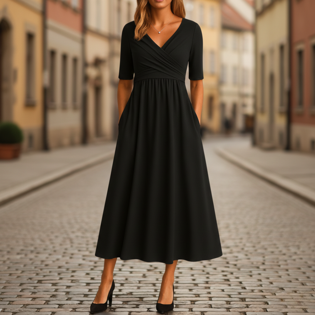 The Juliette Wrap Midi Dress