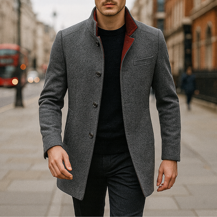 The Knightsman Wool Overcoat