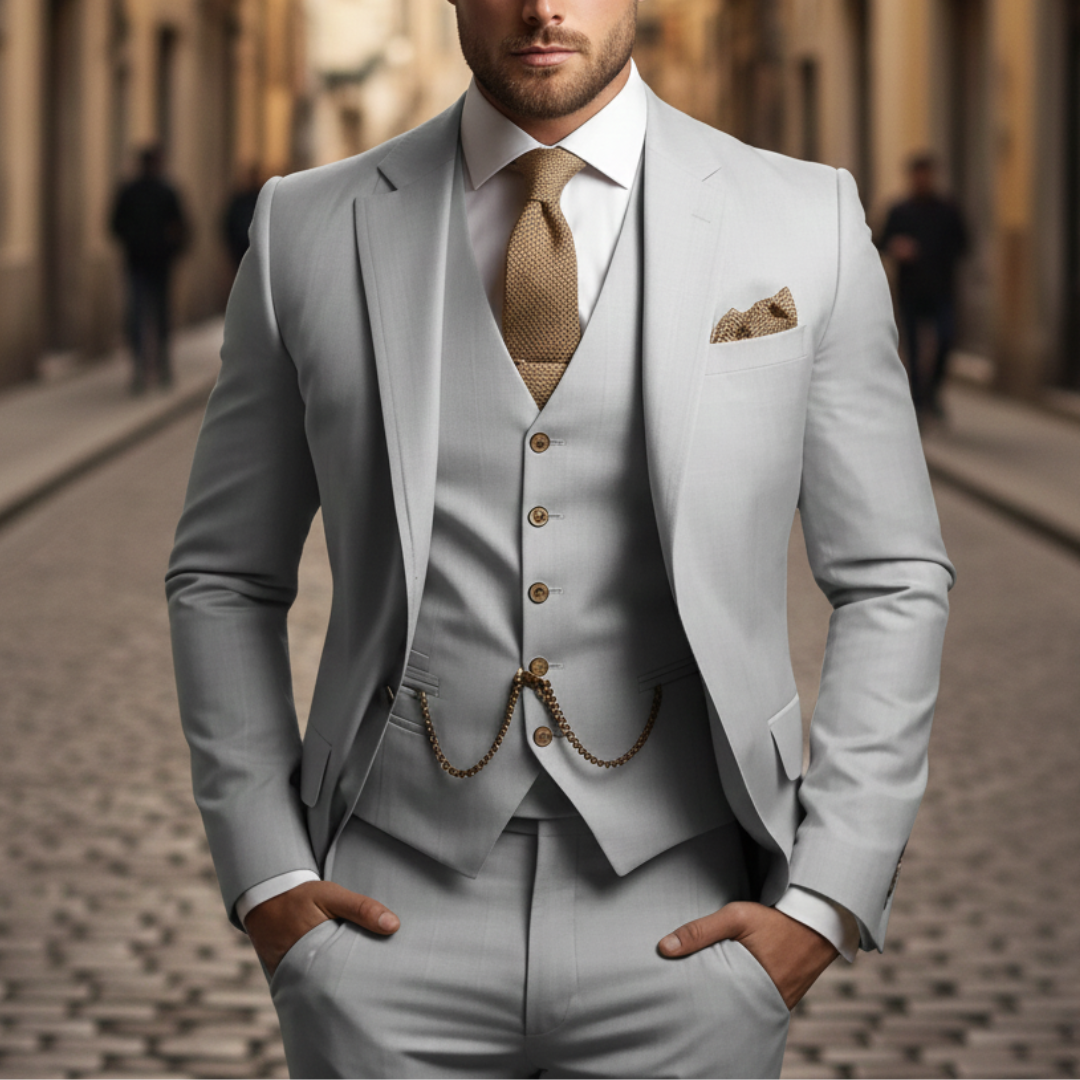 The Laurent Slim-Fit Three-Piece Suit