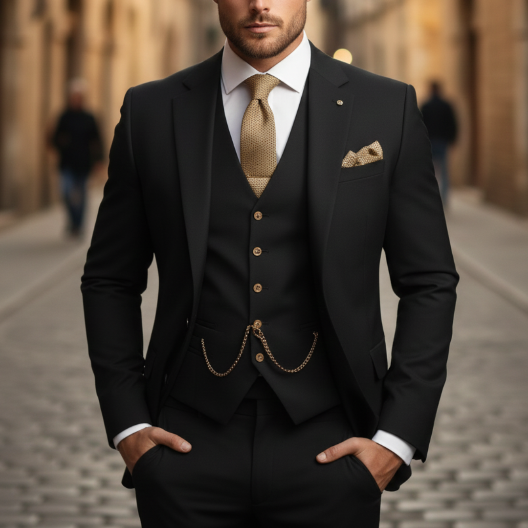 The Laurent Slim-Fit Three-Piece Suit