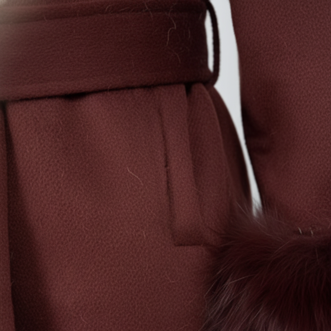 The Marcelline Belted Wool Coat