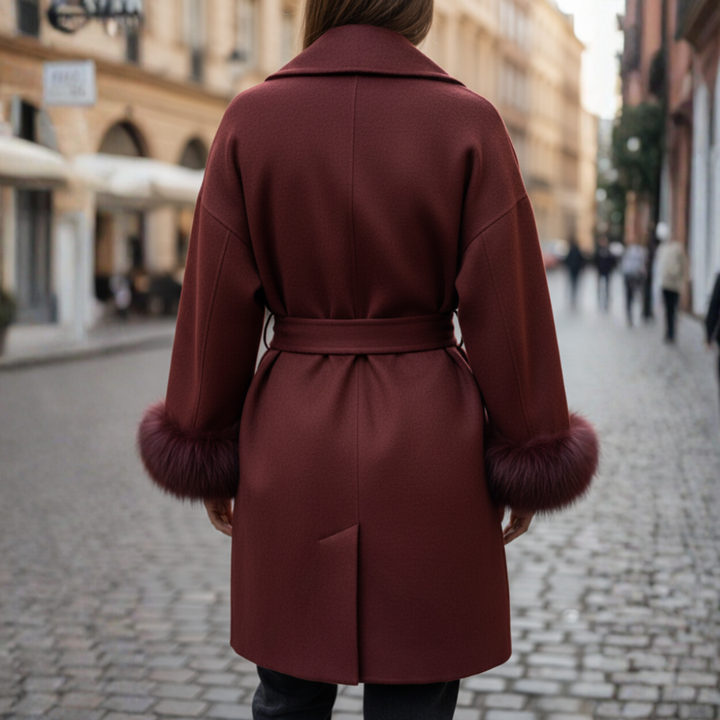 The Marcelline Belted Wool Coat