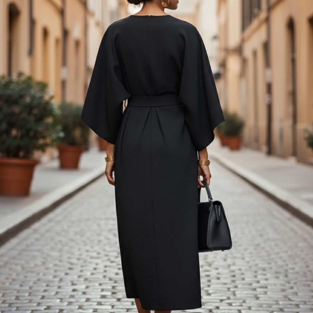 The Mariva Sculpted Midi Dress