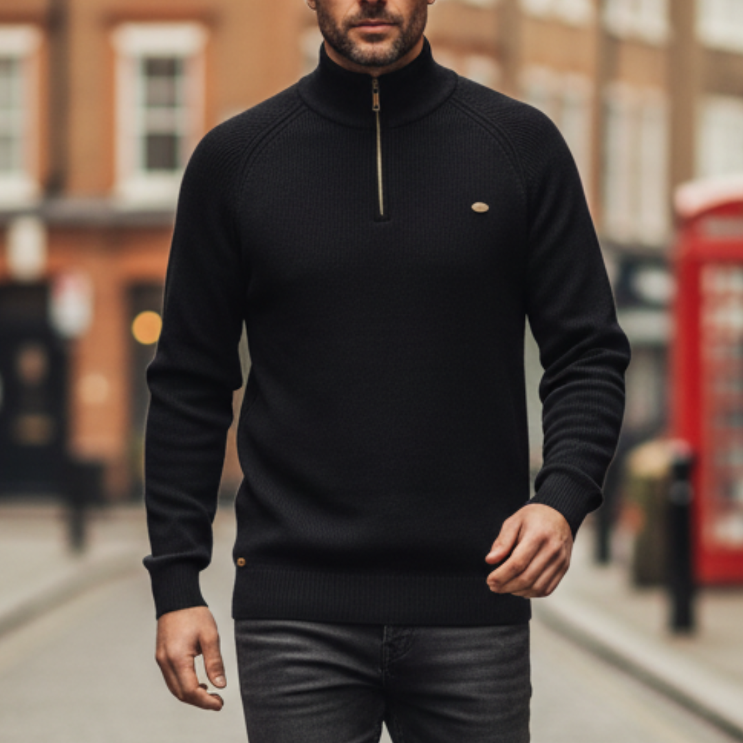The Milo Half-Zip Knit Pullover