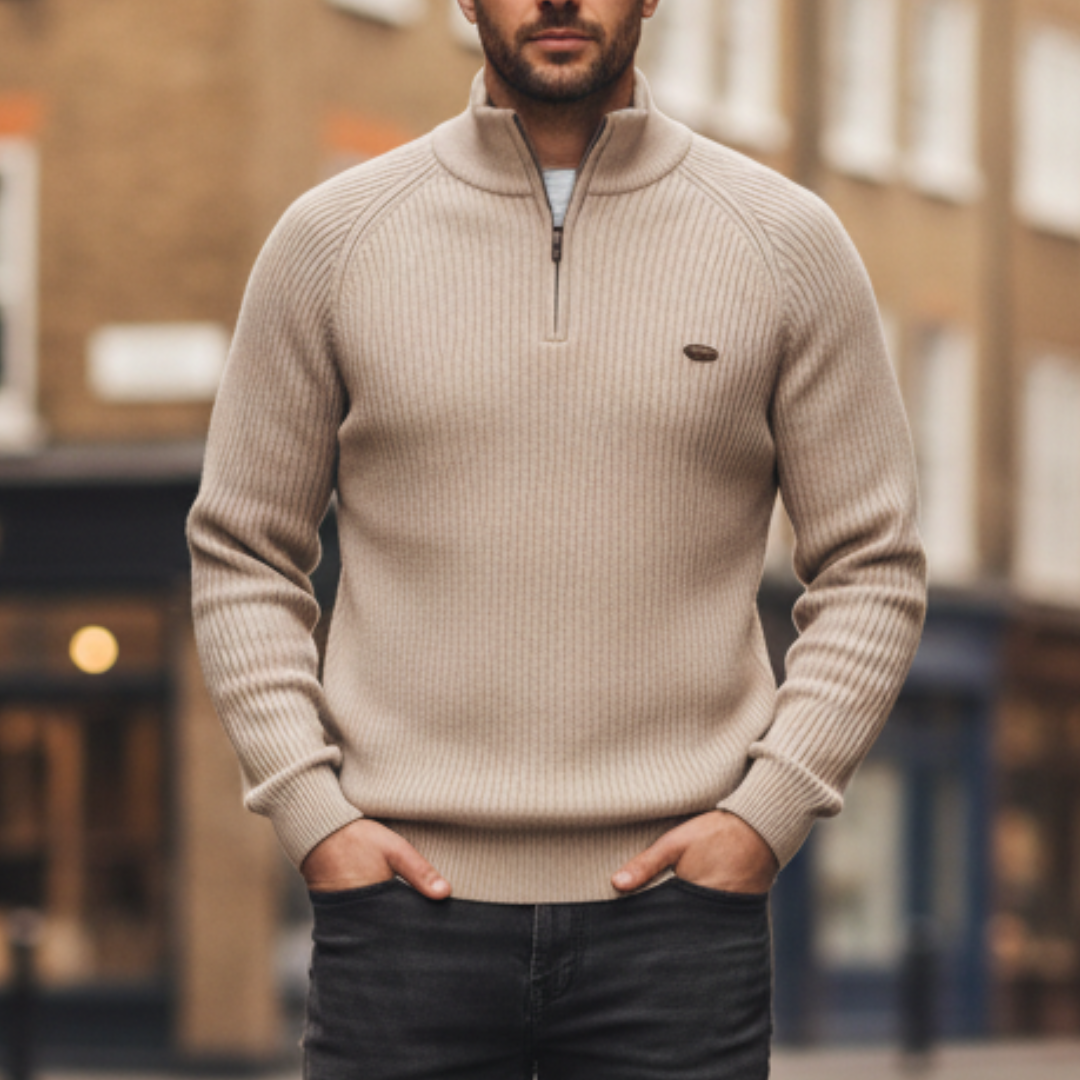The Milo Half-Zip Knit Pullover