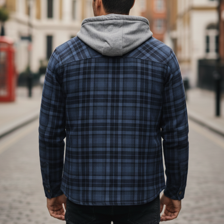 The Rowan Hooded Plaid Jacket