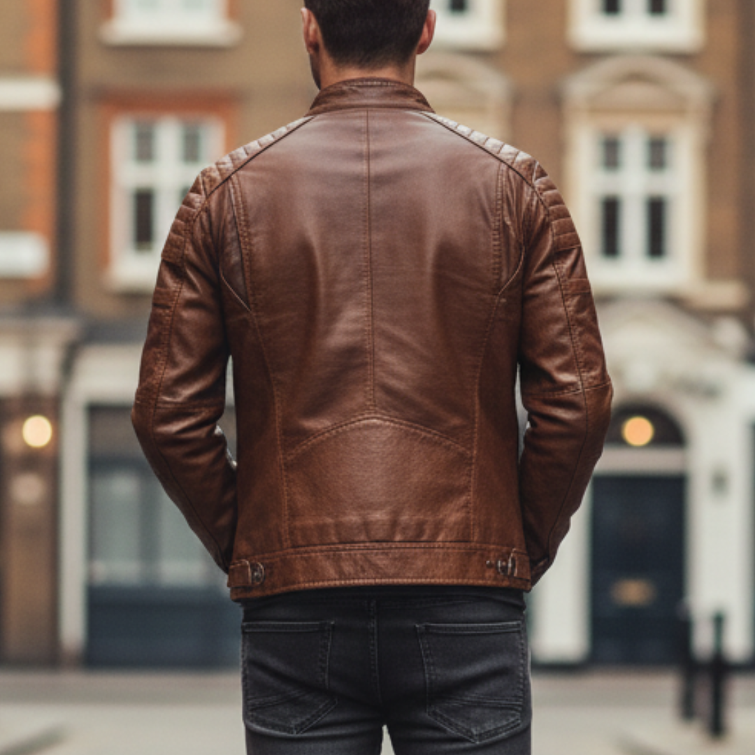 The Rowan Leather Moto Jacket