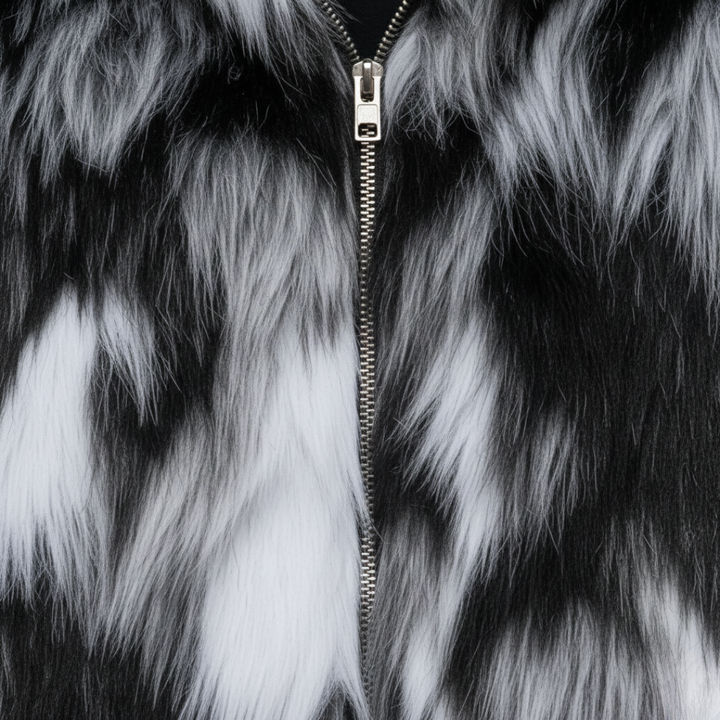 Black fleece-lined hoodie jacket with a zip-up front, long sleeves, and front pockets, ideal for fall and winter wear.